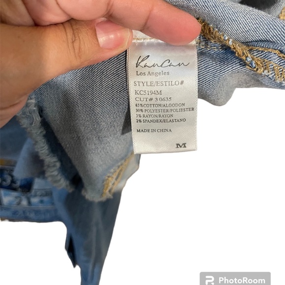 KanCan distressed cropped jean jacket - Picture 7 of 7